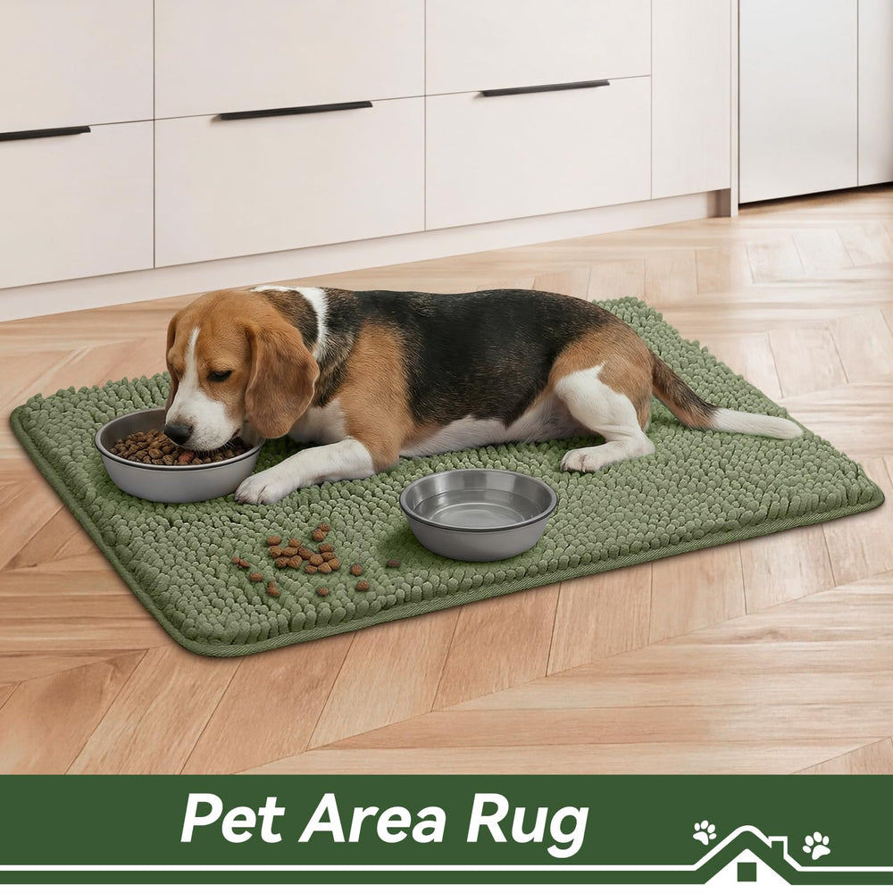 Bcoimo Super Absorbent Dog Door Mat packaging with product details
