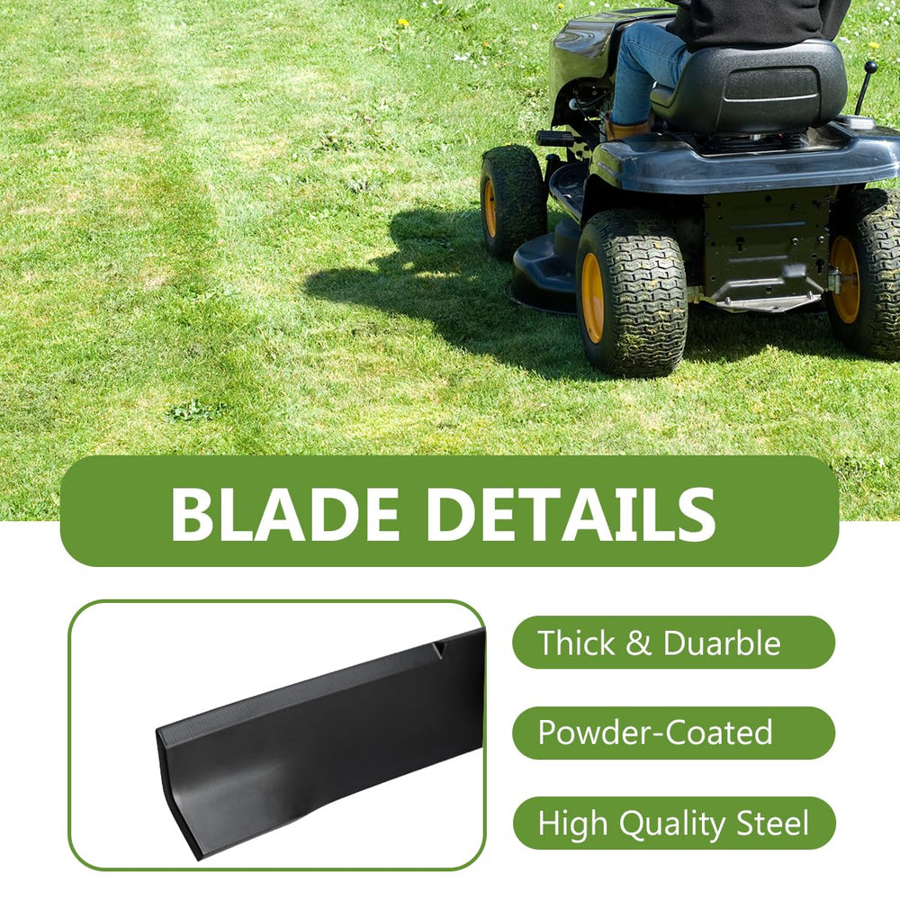BCQNXX High Lift Mower Blades close-up of cutting edge