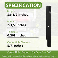 BCQNXX High Lift Mower Blades packaging