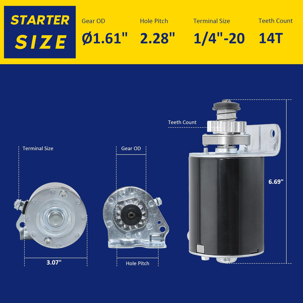 BDELI Starter Replacement 5777N with part numbers listed