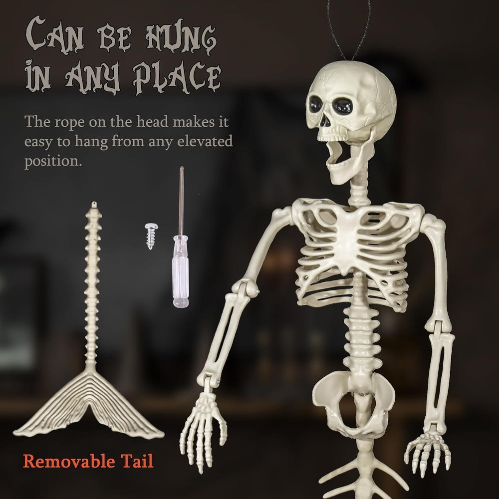 BEABOO mermaid skeletons in a Halloween setting
