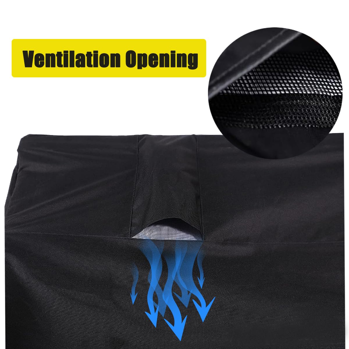 BeadChica Pool Heater Cover side view with dimensions