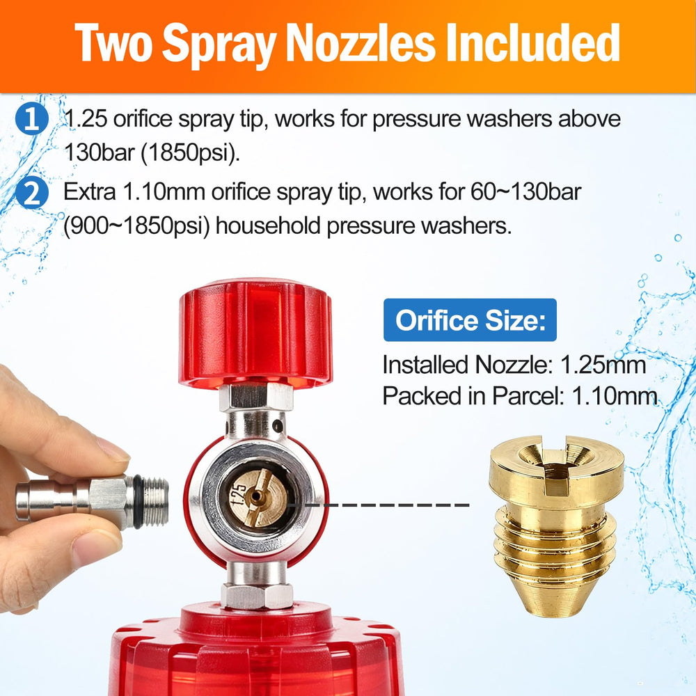 BEAR FORCE Pressure Washer accessories displayed together