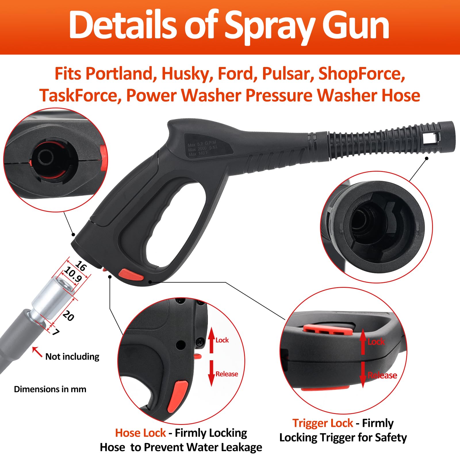 BEAR FORCE Spray Gun in use on patio
