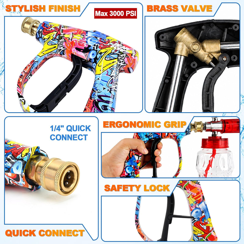BEAR FORCE Spray Gun with multiple spray tips