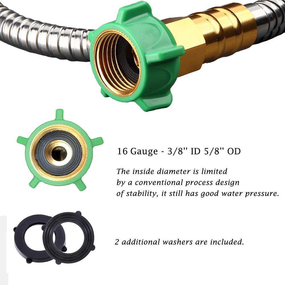 Beaulife 10ft garden hose coiled for storage