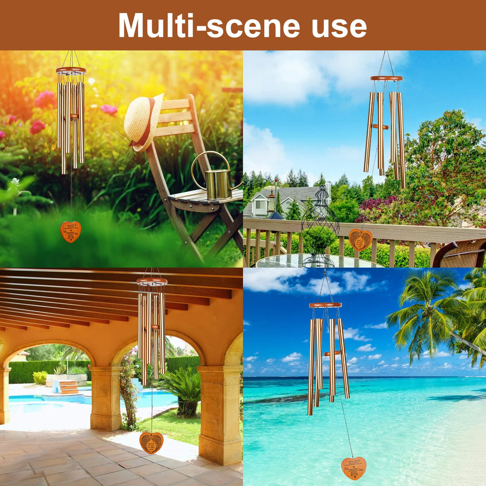 beboligh wind chimes showing anodized aluminum tubes