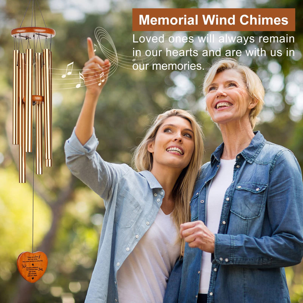 beboligh wind chimes with sympathy card