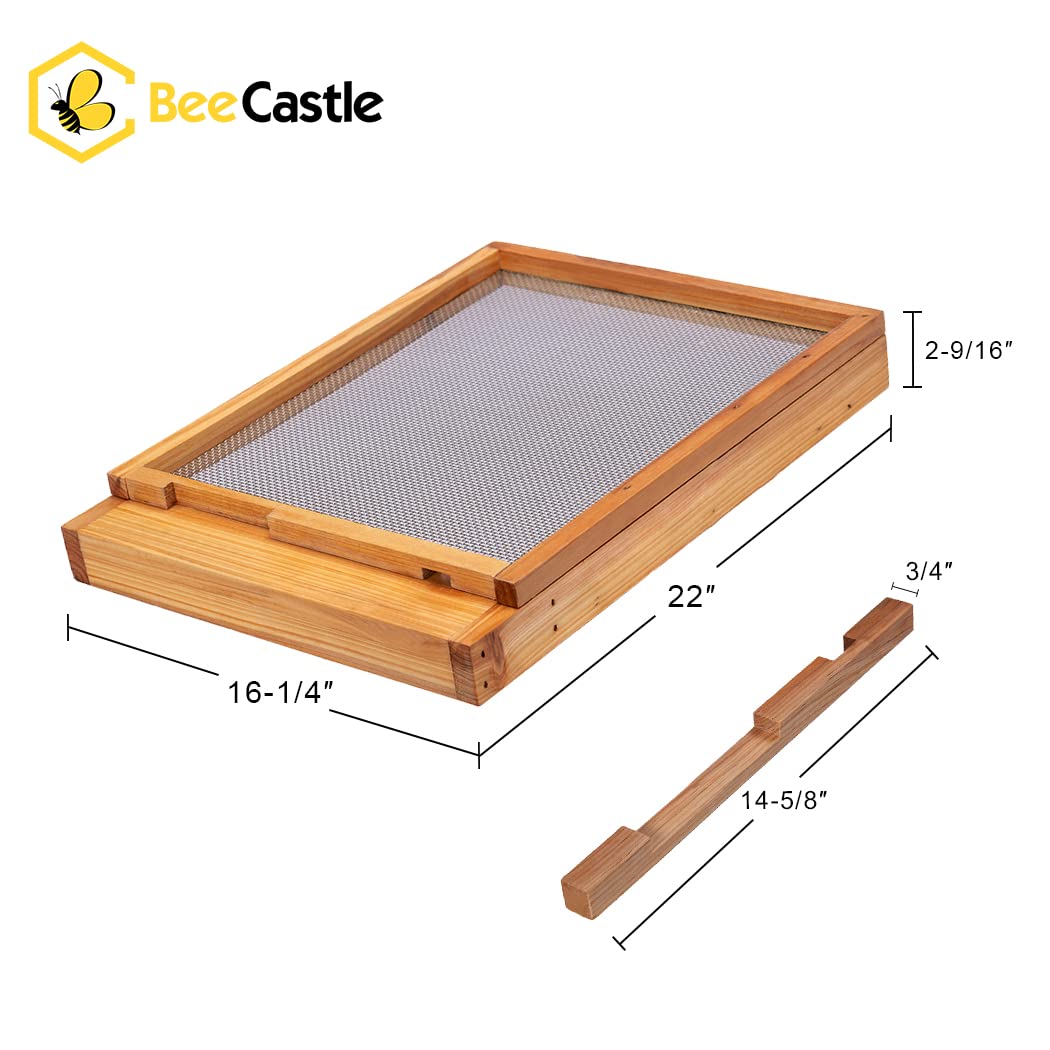 BeeCastle Beehive Screened Bottom Board side view