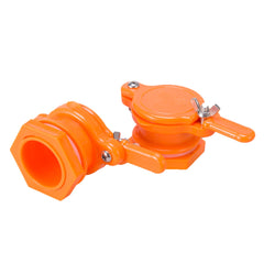BeeCastle Honey Gate Valve front view, yellow nylon material