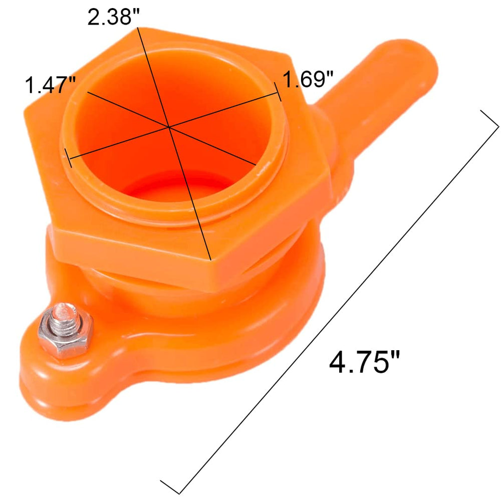 BeeCastle Honey Gate Valve installed on a 5-gallon bucket