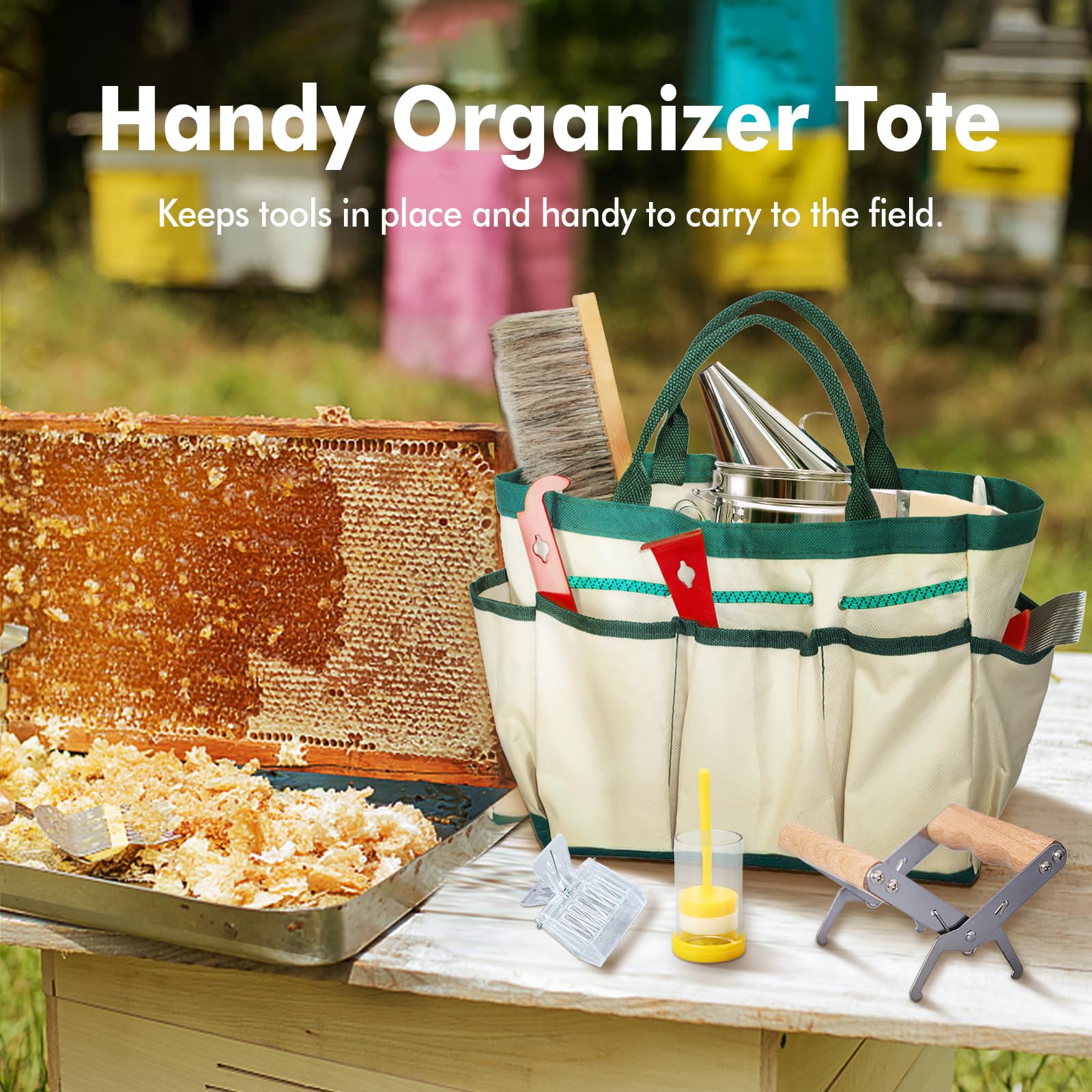 BeeCastle organizer handbag for beekeeping tools