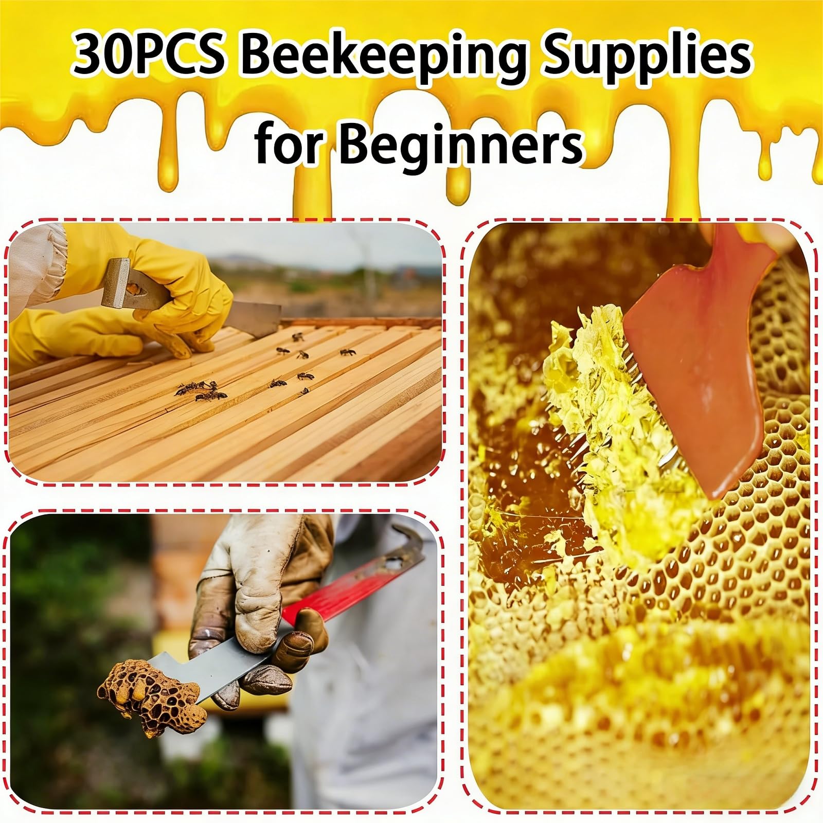 Beekeeping tools organized in FodManTakin storage bag