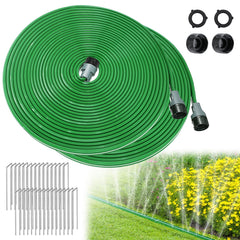 Beeplove 50ft Sprinkler Soaker Hose front view with green colour
