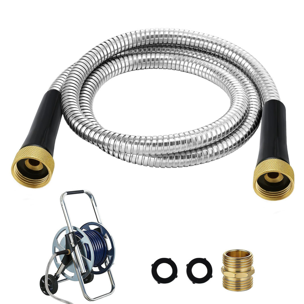 Beeplove 5ft female to female garden hose with brass fittings