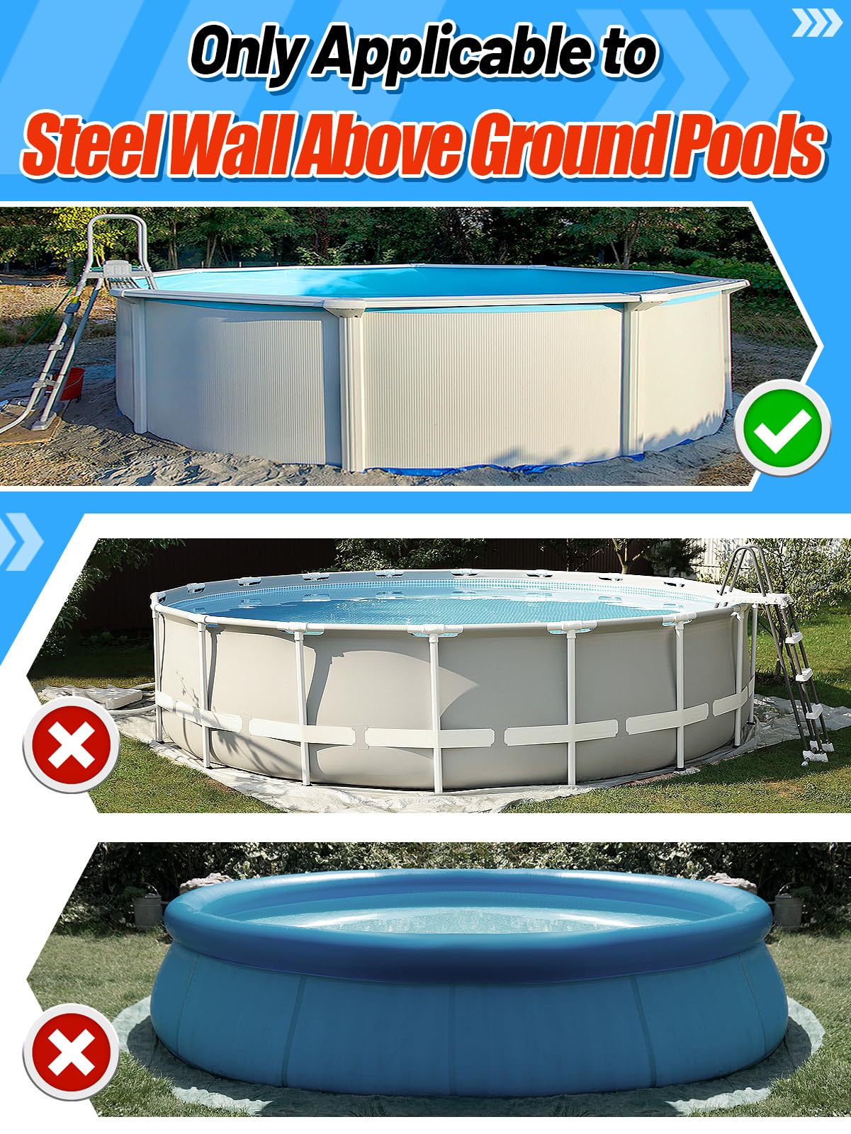 Beeplove Pool Cover Clips, showing PVC adhesive wrapping