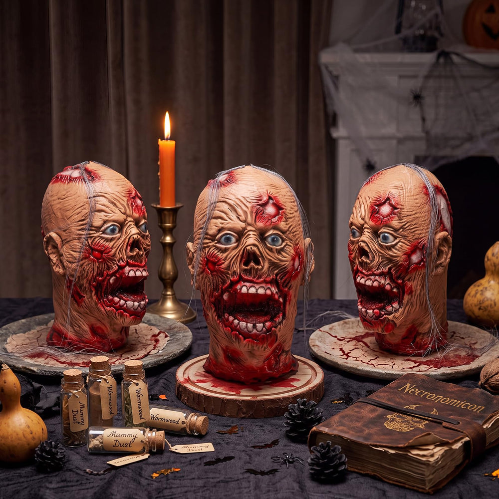 Beeveer severed zombie heads packed for shipping
