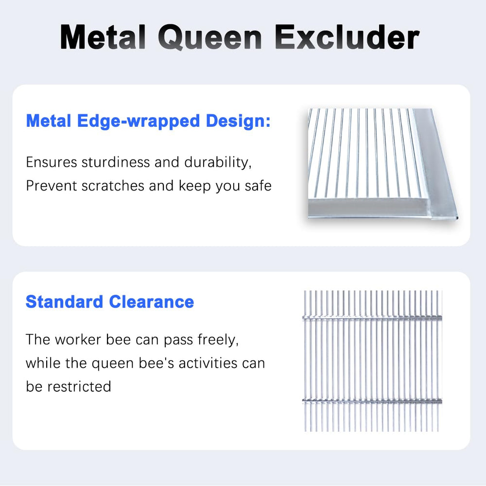 BEEXTM Queen Excluder side view showing size