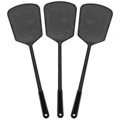 Begonia Fly Swatters 3 Pack, black, front view