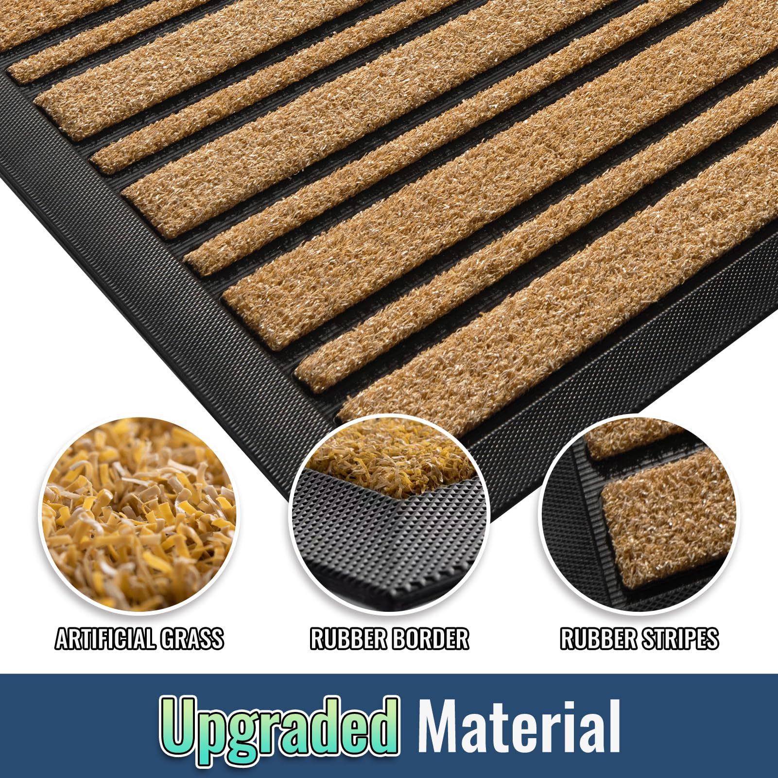 BEHERO Door Mat Outdoor Entrance in a garage entry