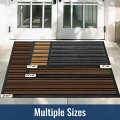 BEHERO Door Mat Outdoor Entrance in a porch setting