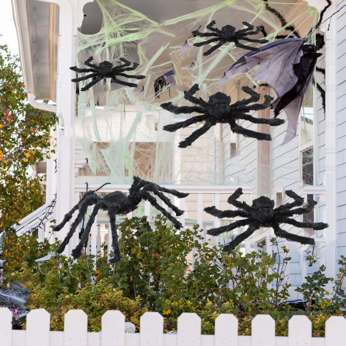 BEIGUO Halloween spider set in outdoor decoration display