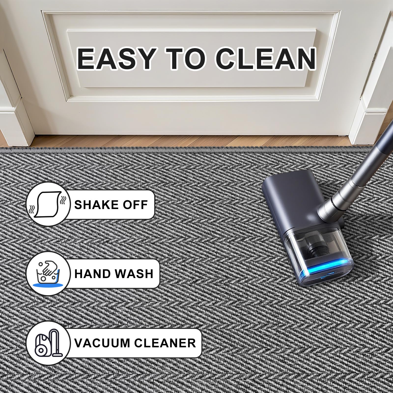 BEISIFLOOR Door Mat rolled for shipping without creases