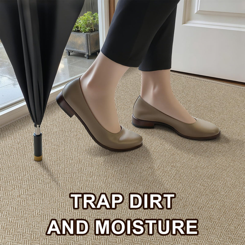 BEISIFLOOR Ultra Thin Door Mat non-slip backing detail