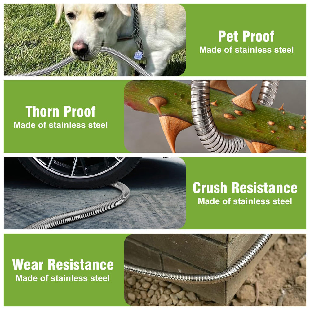 Beitopamz garden hose connected to an outdoor faucet