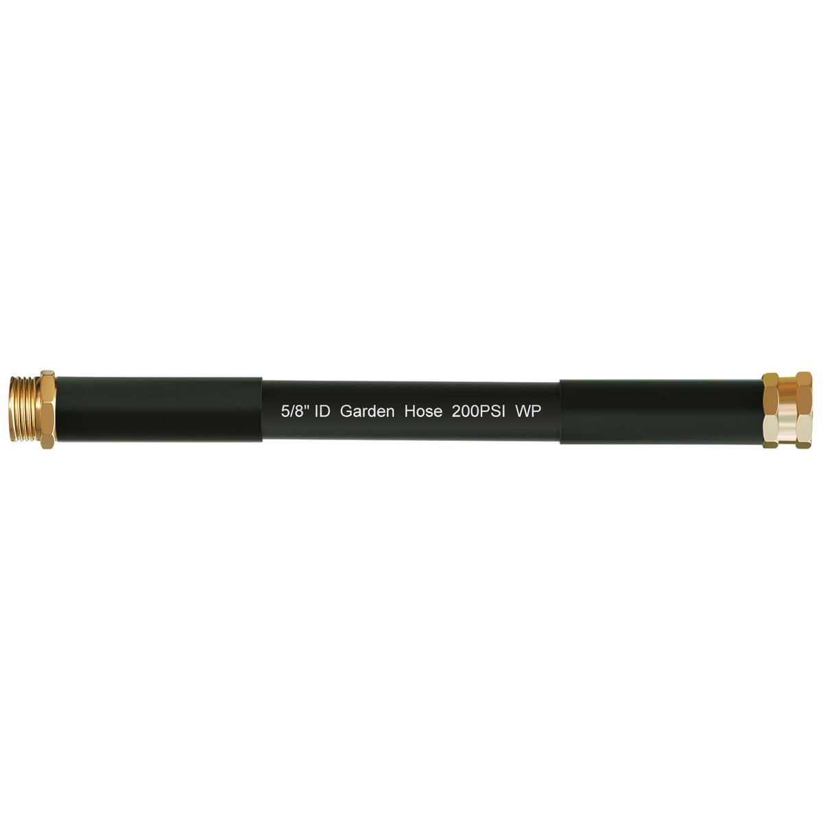 beitopamz Short Garden Hose 1ft black model with brass fittings