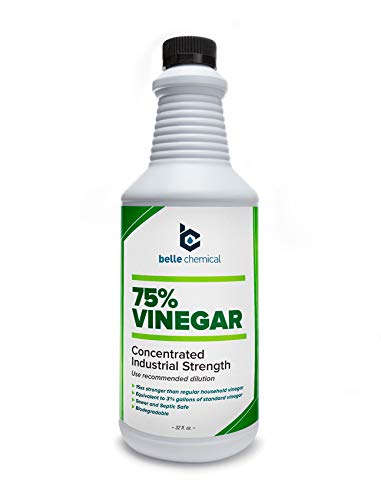 Belle Chemical 75% Pure Vinegar 32oz liquid bottle front view