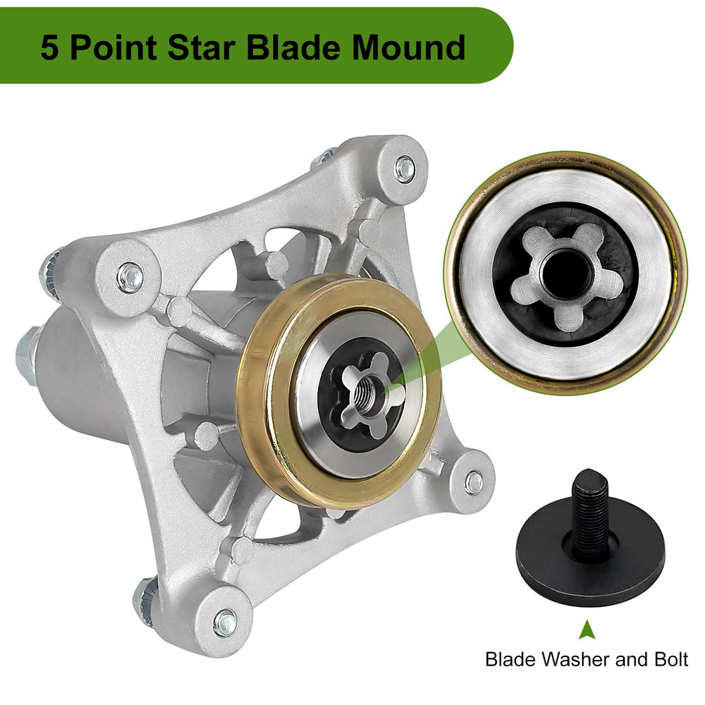 Belleone spindle assembly with included mounting bolts