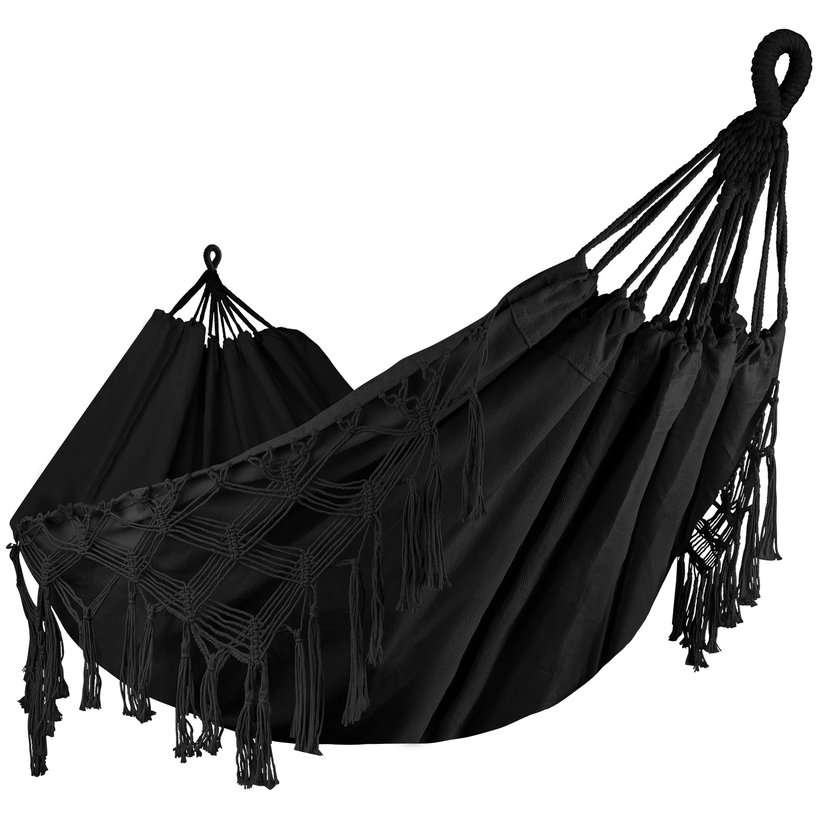 Bellzacasa Double Hammock with two adults relaxing