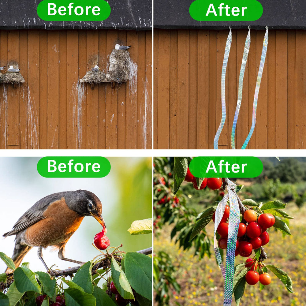 Benasan Reflective Birds Scare Ribbon packaging display