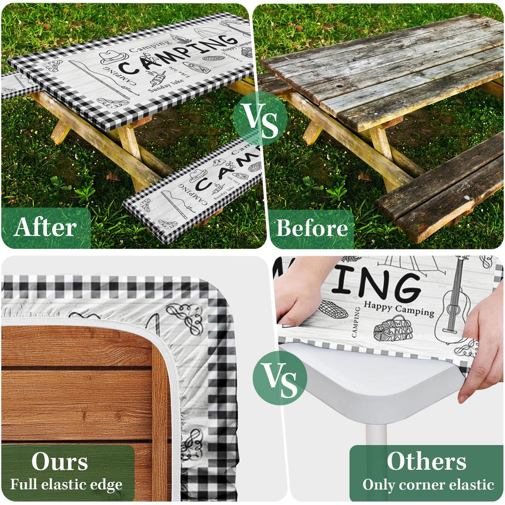 Bench covers from Britown Picnic Table Cover Set