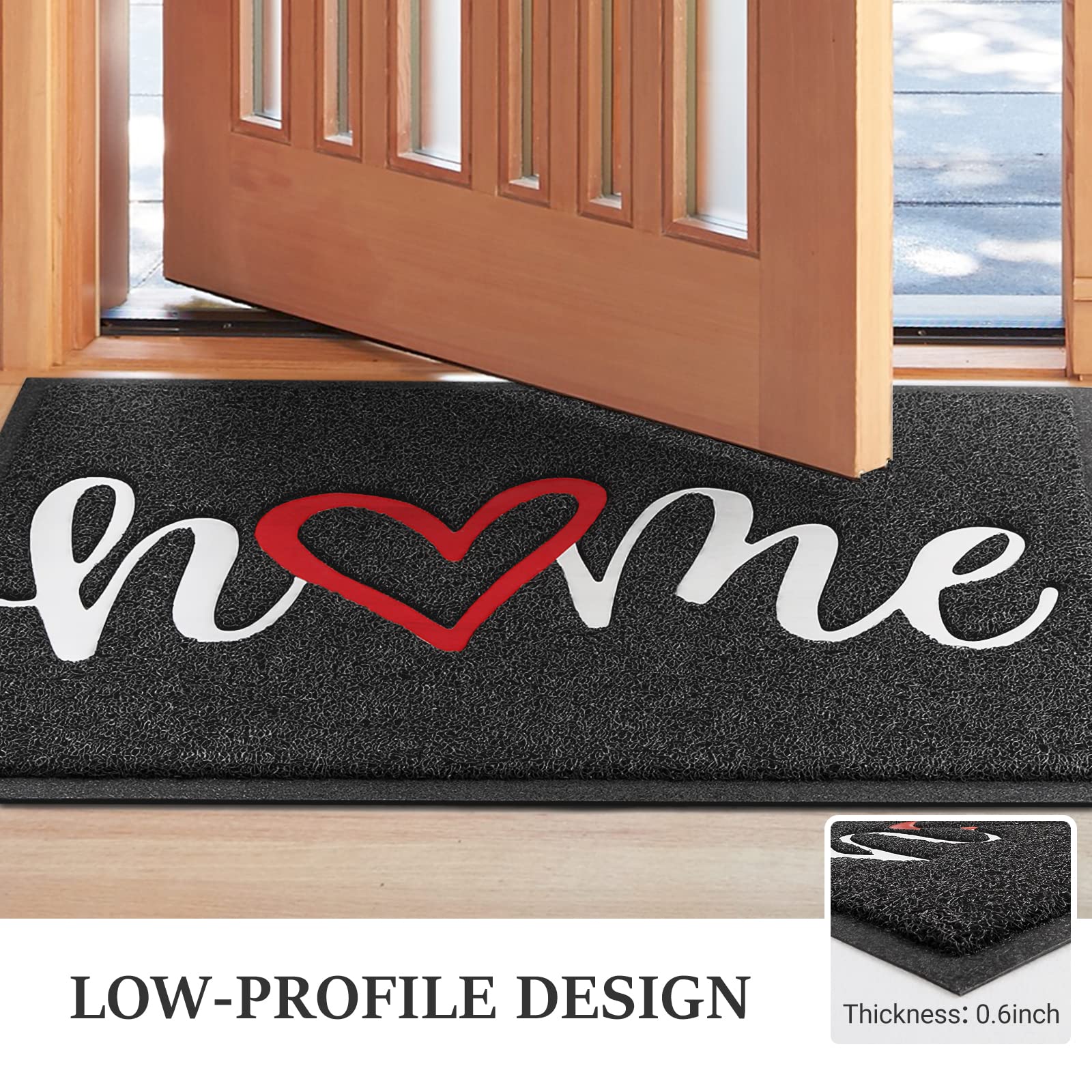 BeneathYourFeet Door Mat in a patio setting
