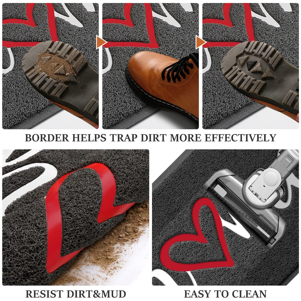 BeneathYourFeet Welcome Mat close-up of PVC material