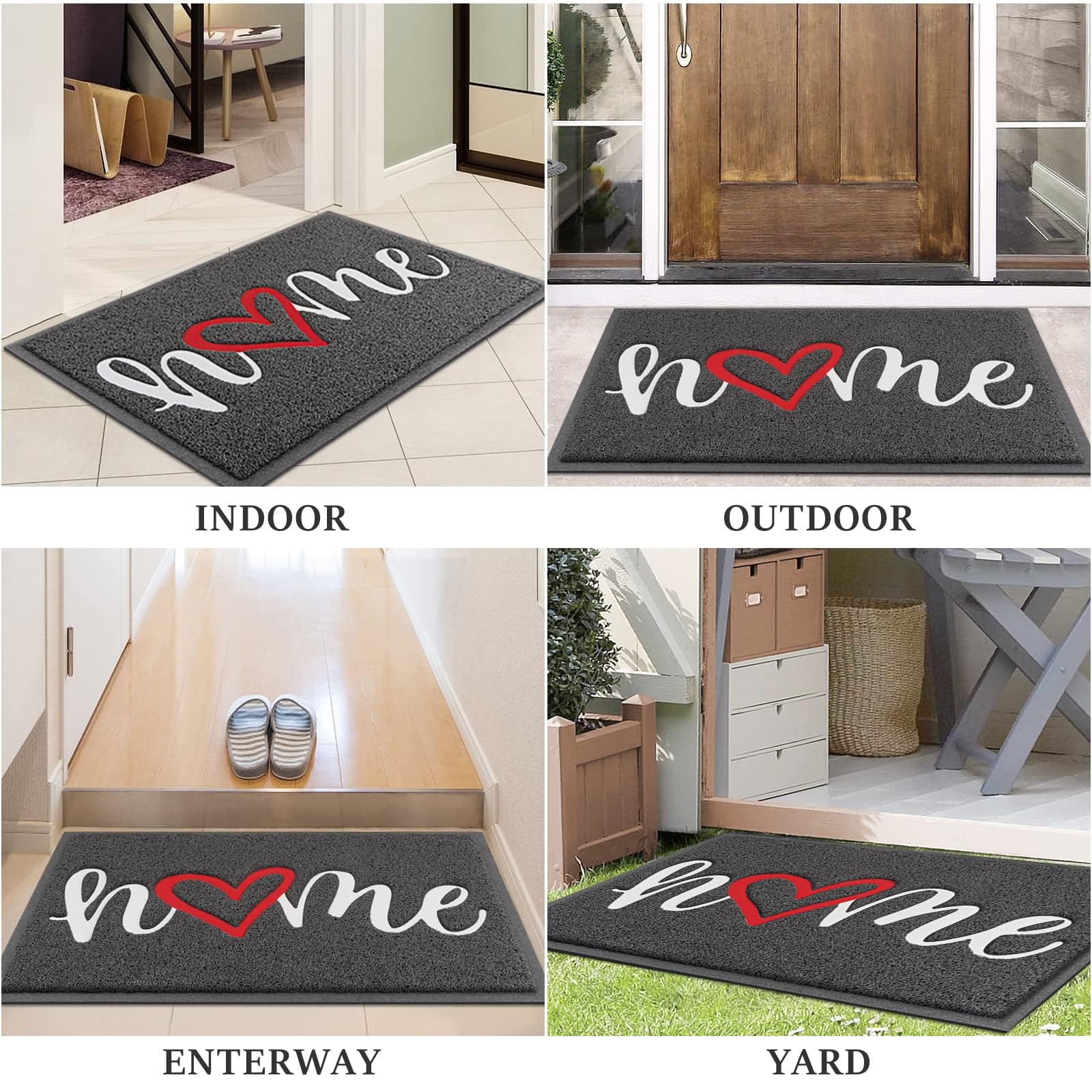 BeneathYourFeet Welcome Mat in a cozy entryway