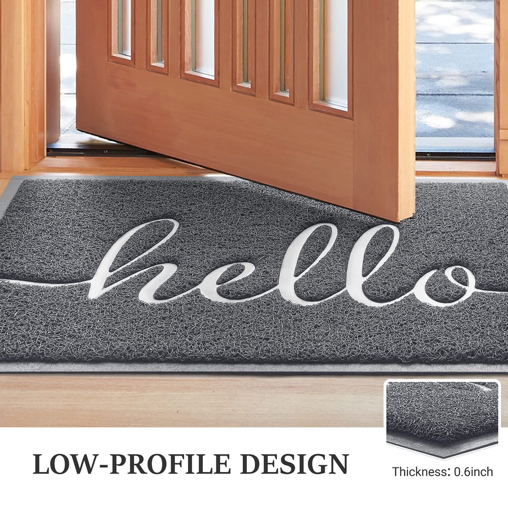 BeneathYourFeet Welcome Mat in use at an entryway