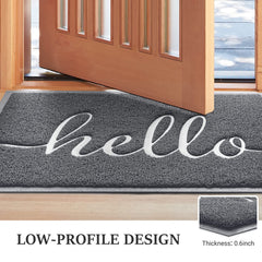 BeneathYourFeet Welcome Mat in use at an entryway