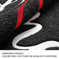 BeneathYourFeet Welcome Mat showing non-slip backing
