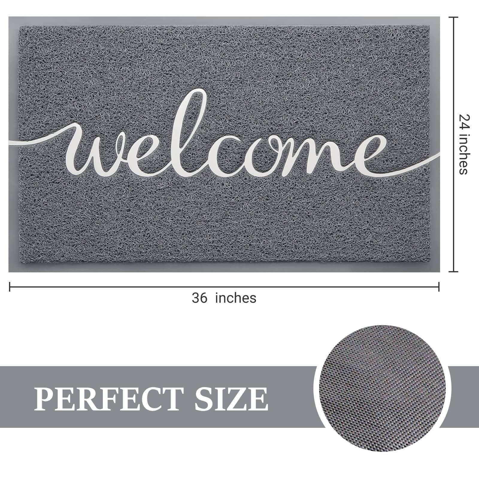 BeneathYourFeet Welcome Mat side view showing low profile