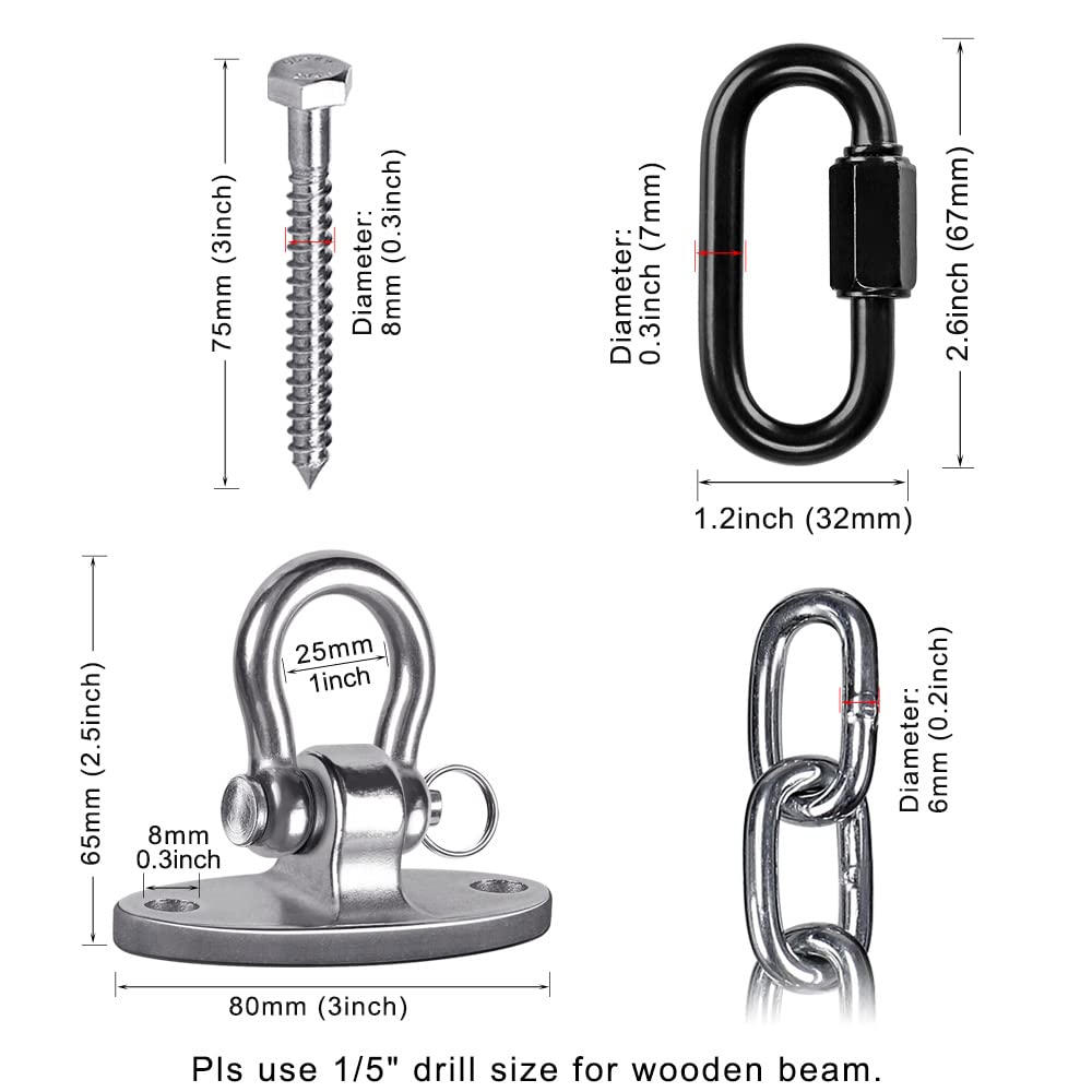 BeneLabel swing chain supporting a hammock chair