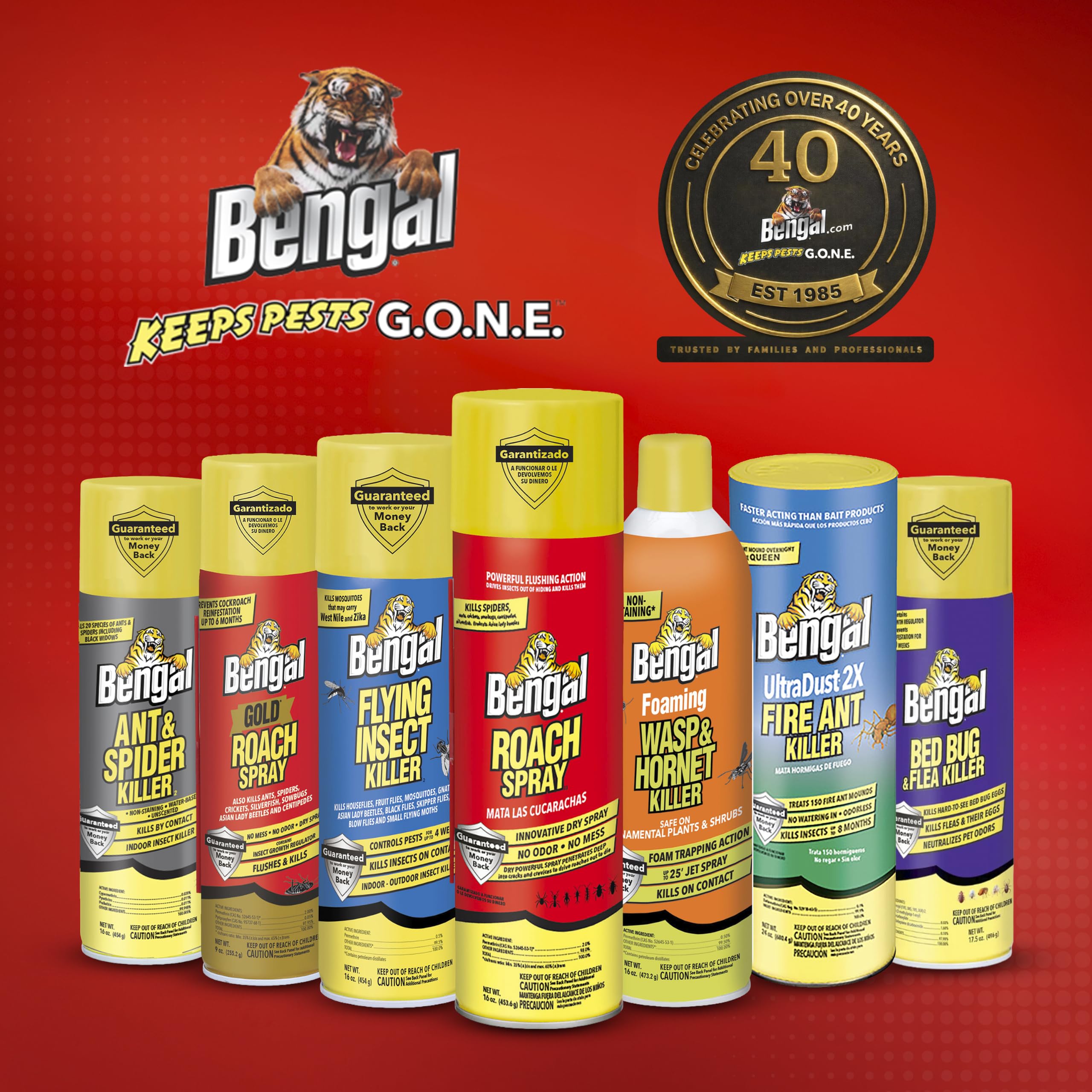 Bengal Roach Spray packaging and details