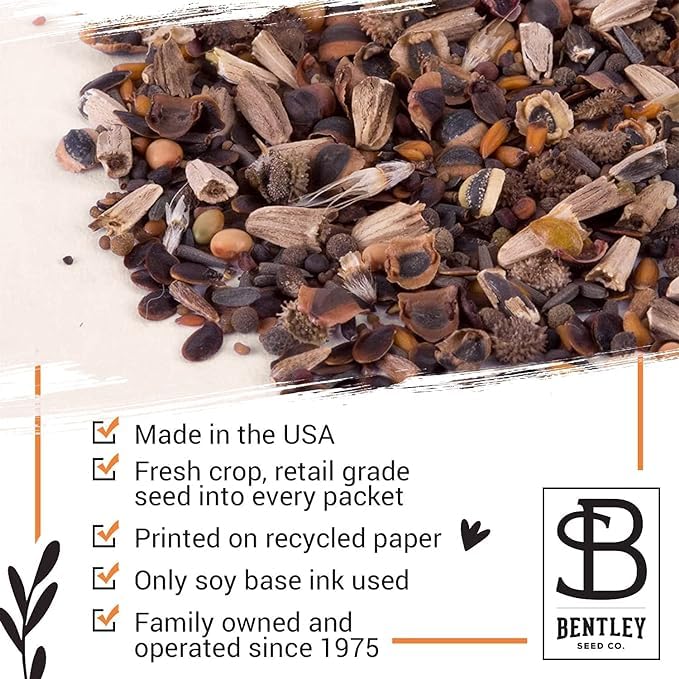 Bentley Seed Co. Thank You Packet on a wooden table