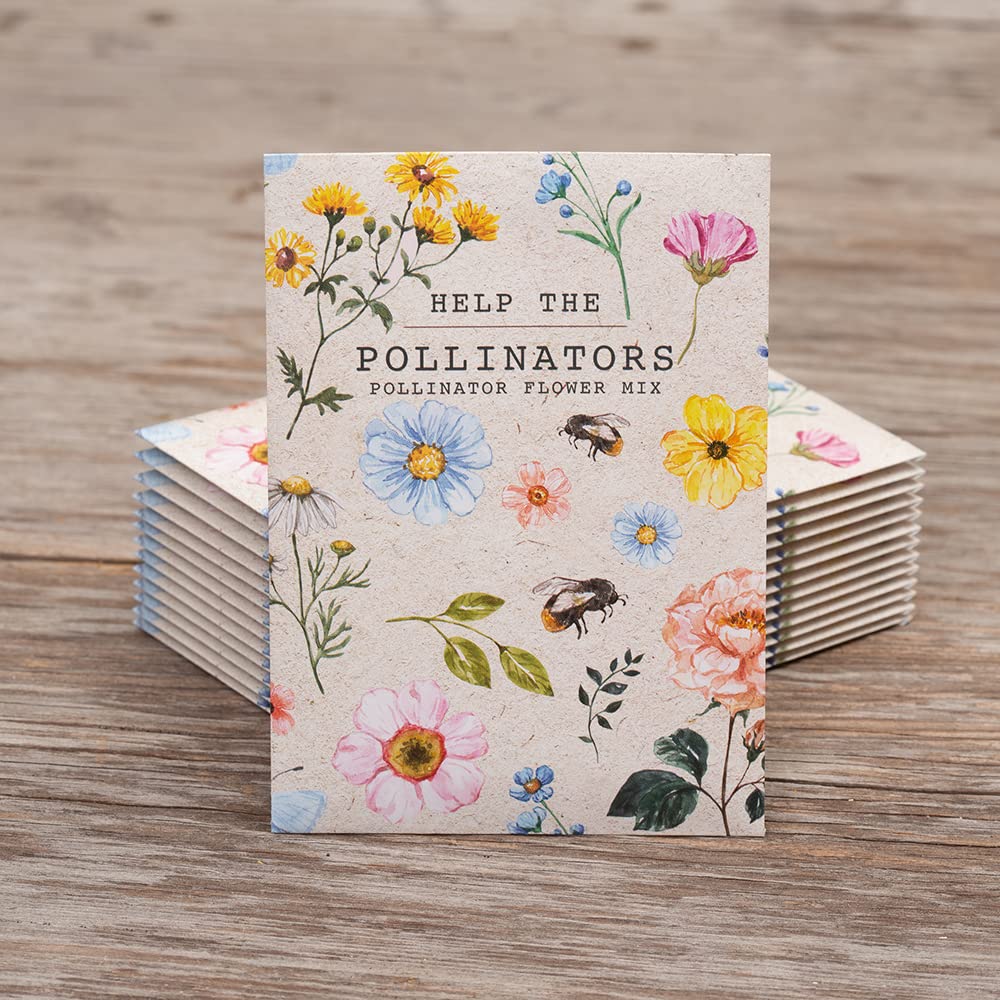 Bentley Seed Co. wildflower seed packets with care instructions on the back
