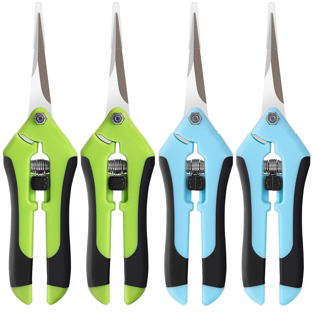 BEoffer 4 Pack Pruning Shears front view showing stainless steel blades