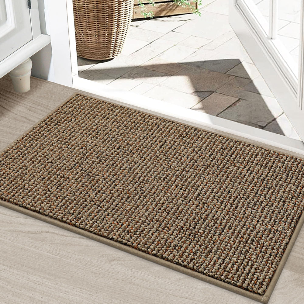 BEQHAUSE Dirt Trapper Door Mat 24" x 36" beige front view