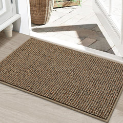 BEQHAUSE Dirt Trapper Door Mat 24" x 36" beige front view