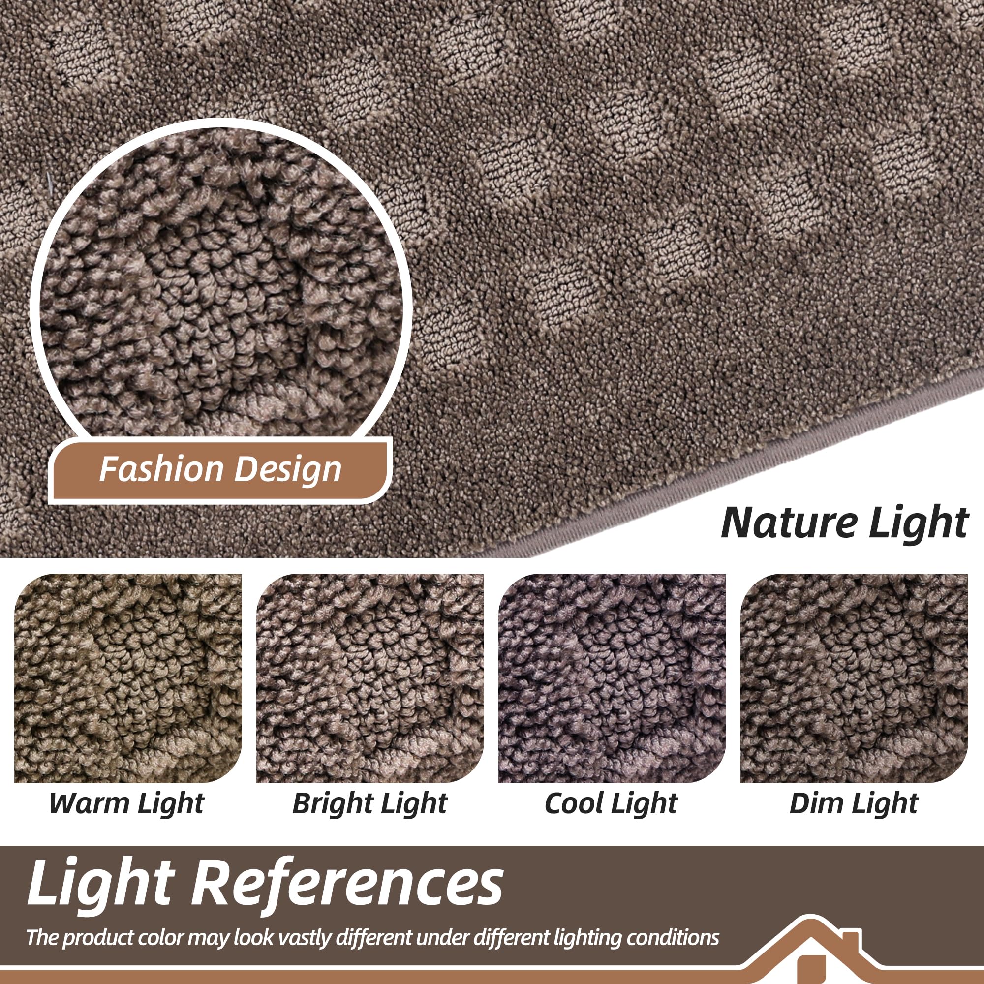 BEQHAUSE Dirt Trapper Door Mat 24x36 brown folded packaging